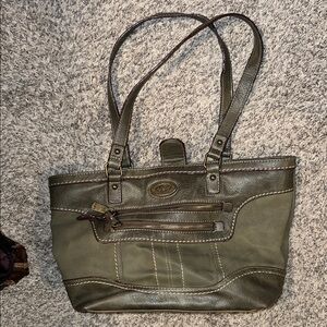 boc Olive Green Leather Tote